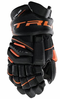 True Hockey True Catalyst 7X Junior Hockey Gloves 23 True Hockey True Catalyst 7X Junior Hockey Gloves -True Hockey CT7xGlove Black Orange 1