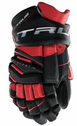 True Hockey True Catalyst 7X Junior Hockey Gloves 20 True Hockey True Catalyst 7X Junior Hockey Gloves -True Hockey CT7xGlove Black Red 1