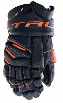 True Hockey True Catalyst 7X Junior Hockey Gloves 22 True Hockey True Catalyst 7X Junior Hockey Gloves -True Hockey CT7xGlove Navy Orange 1